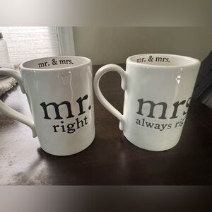 Mr. & Mrs. Coffee Mugs